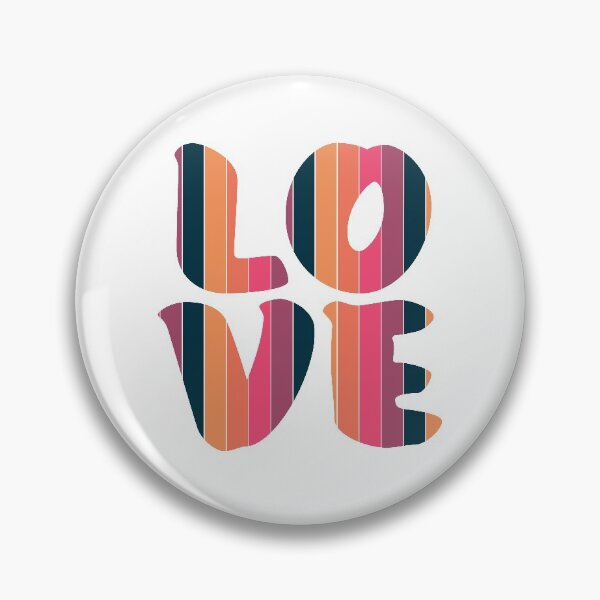 Item preview, Letters spelling LOVE with colorful stripes designed and sold by With My Hands By K.