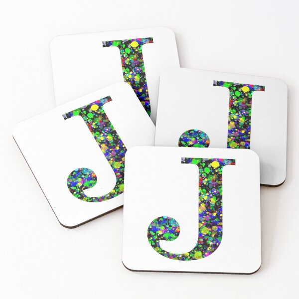 Item preview, Letter J Paint Splatter designed and sold by Handstand365.