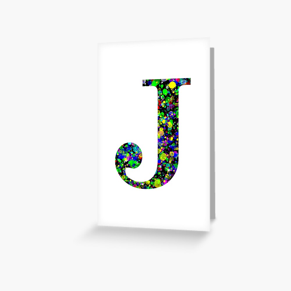 Letter J Paint Splatter