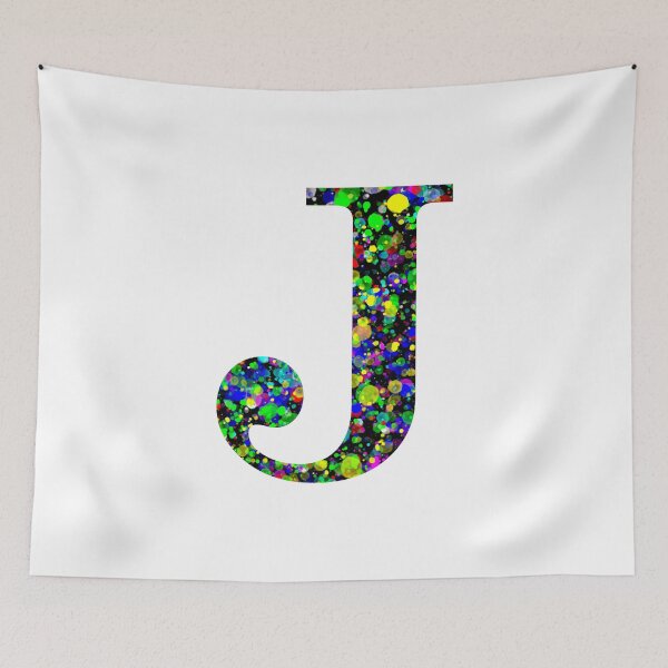 Item preview, Letter J Paint Splatter designed and sold by Handstand365.