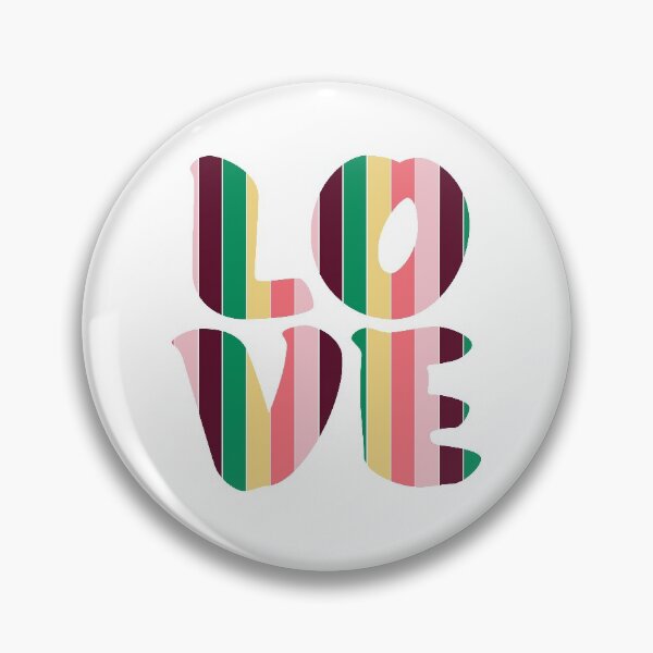Item preview, Letters spelling LOVE with colorful stripes designed and sold by With My Hands By K.
