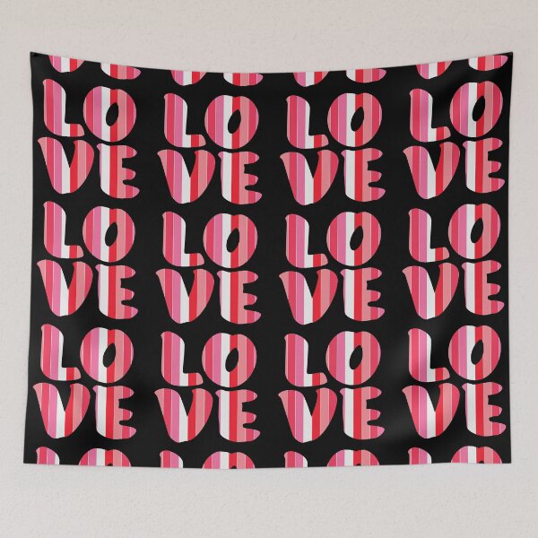 Item preview, Letters spelling LOVE with colorful stripes designed and sold by With My Hands By K.