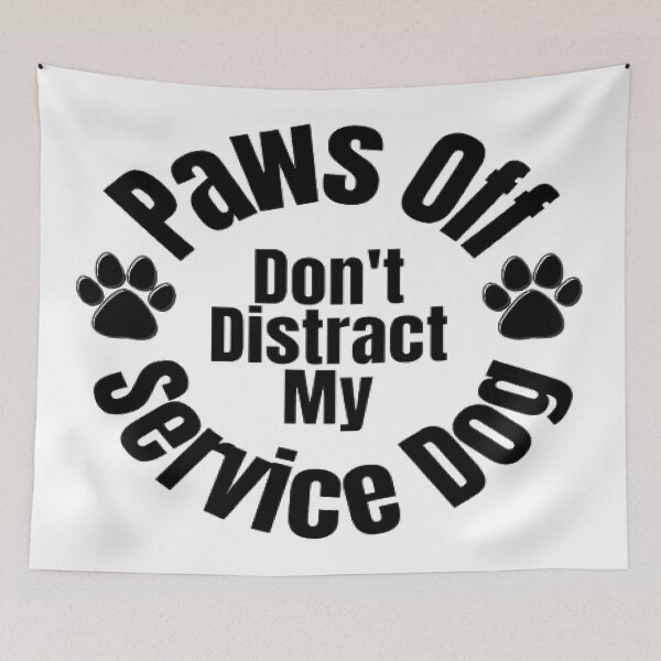 Item preview, Paws Off My Service Dog designed and sold by Kate_Create.