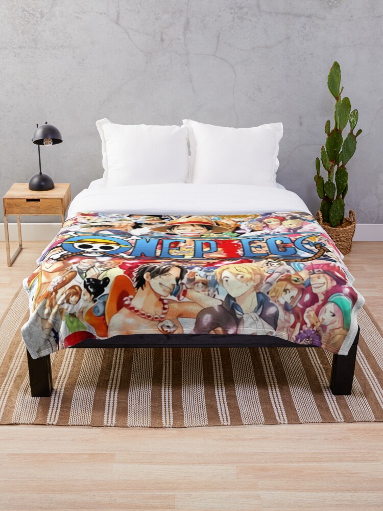 One Piece Characters Throw Blanket By Sergiopruitt Redbubble