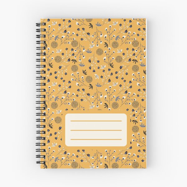 Item preview, Colorful Flat Spring Flowers Pattern Spiral Book with Name Slip (Colorful Flat Spring Flowers Pattern Spiral Notebook with Name Slip) designed and sold by Mushrankhan.