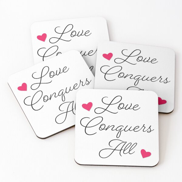 Item preview, Love Conquers All Design in Black Lettering designed and sold by Kevin Michael McCall.