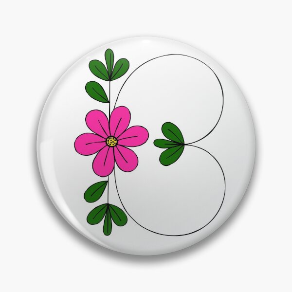 Item preview, The letter B floral designed and sold by MandVDesigns.