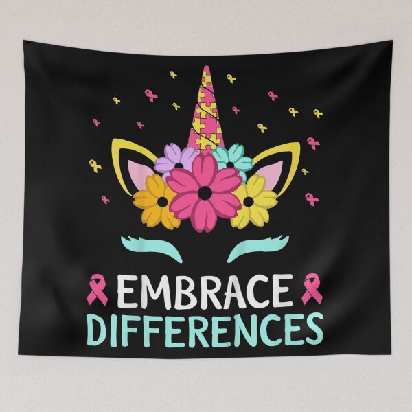 Item preview, Embrace Differences Unicorn Autism Awareness designed and sold by VernonCruz.