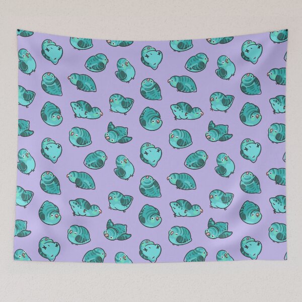 Item preview, Linnie Doots -  Turquoise on Lavender designed and sold by Alstro-Arts.