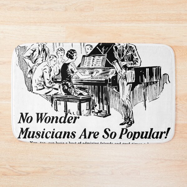Item preview, No wonder Musicians are So Popular Vintage Ad designed and sold by KristopherBel.