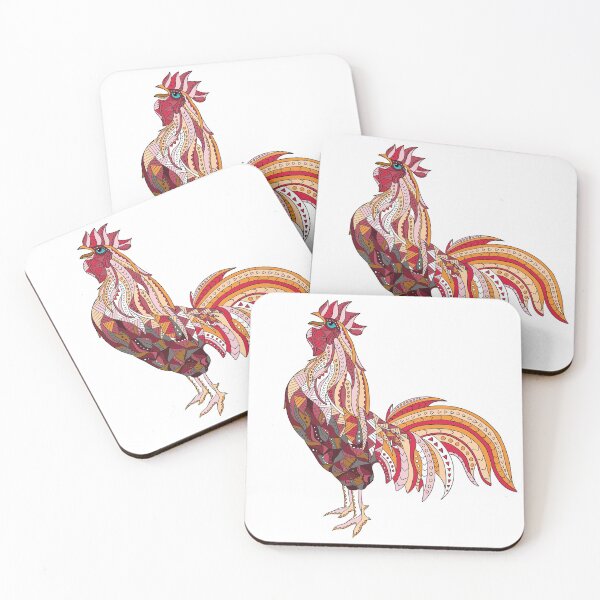 Item preview, Ethnic Crowing Rooster designed and sold by ethnicdrawing.