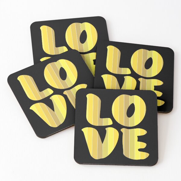 Item preview, Letters spelling LOVE with colorful stripes designed and sold by With My Hands By K.