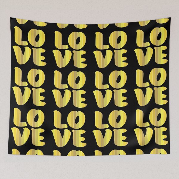 Item preview, Letters spelling LOVE with colorful stripes designed and sold by With My Hands By K.