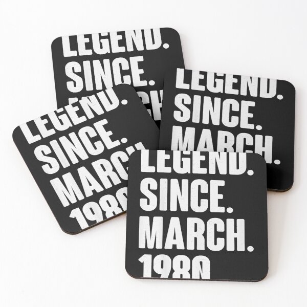 Item preview, Legend Since March 1980  Birthday Gift For 41 Year Old designed and sold by SEANPARKERAU.
