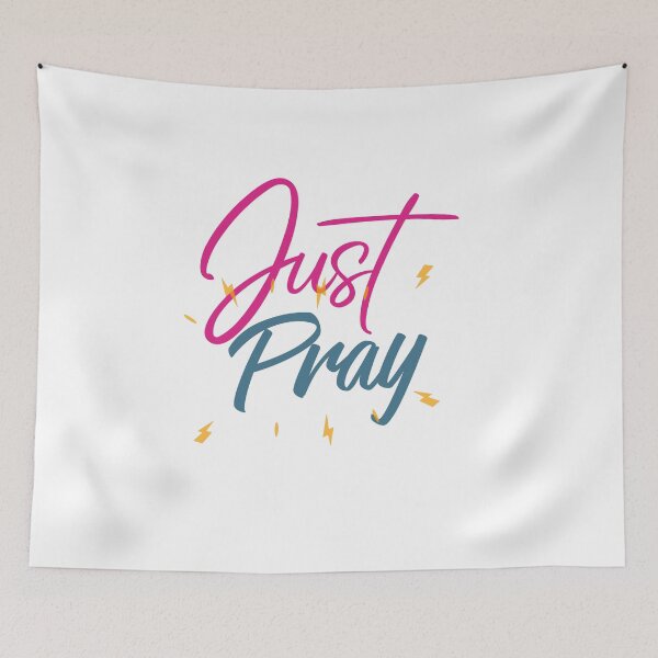 Item preview, Just Pray Christian Sayings Bible Quotes designed and sold by Desiznn.