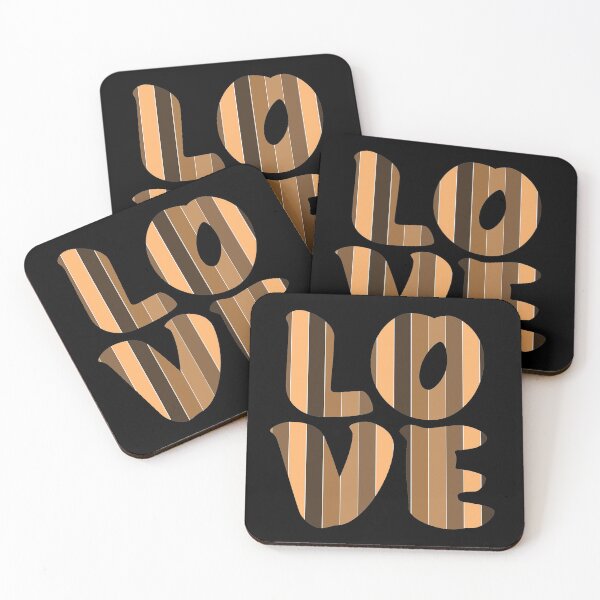 Item preview, Letters spelling LOVE with colorful stripes designed and sold by With My Hands By K.