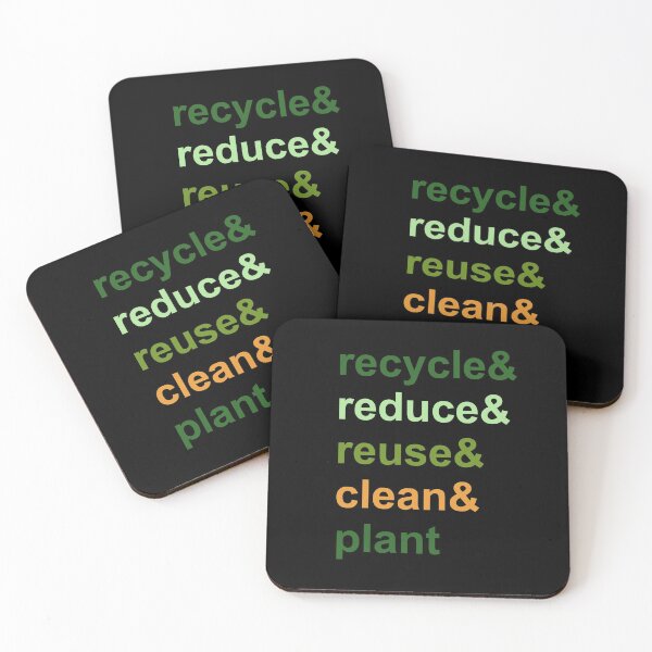 Item preview, Recycle, reduce, reuse, clean, plant designed and sold by galax-C.