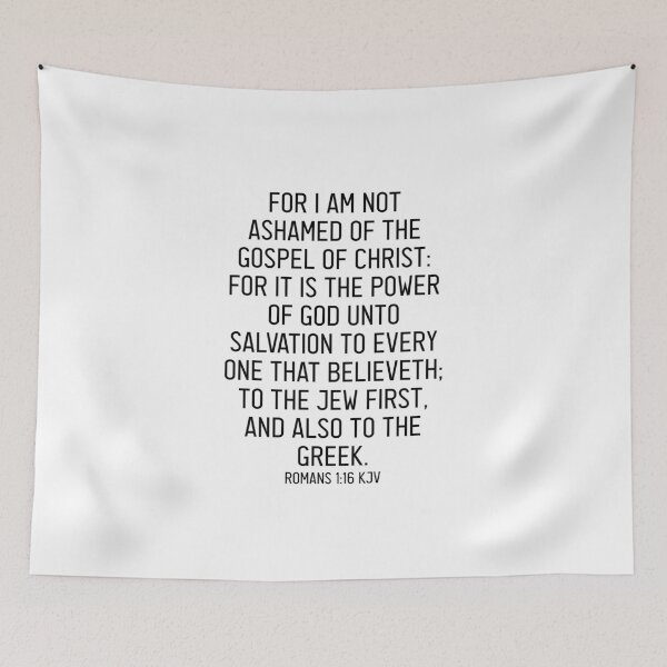 Item preview, Romans 1:16 KJV designed and sold by Logosdesignshop.