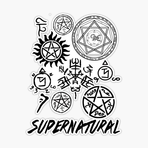 Supernatural Sticker for Sale by KassandraKenway
