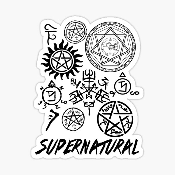 Supernatural Sticker for Sale by KassandraKenway
