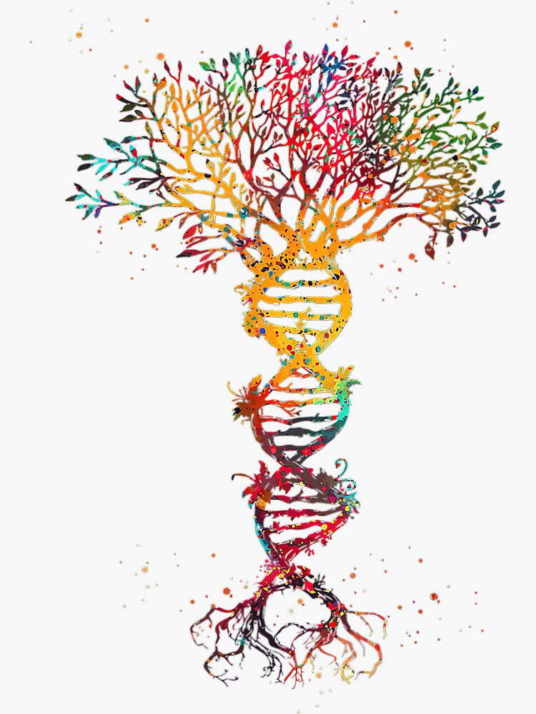 Science DNA Art - Genetic Kaleidoscope | Sticker