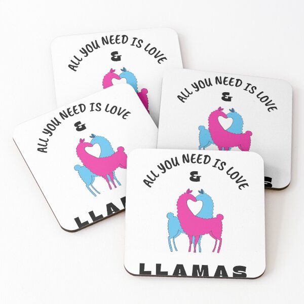 Item preview, All You Need Is Love & llamas designed and sold by TrackinDaTrends.