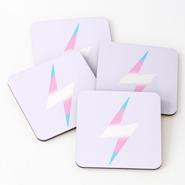Item preview, Lightening Bolt (trans flag) designed and sold by ravendraw3.