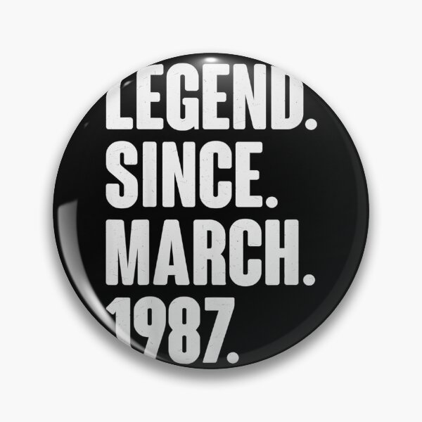 Item preview, Legend Since March 1987  Birthday Gift For 34 Year Old designed and sold by ADAMANDREWSAU.