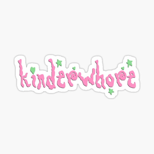 Vista previa del artículo con la obra «KINDERWH*RE», diseñado y vendido por princessticker.