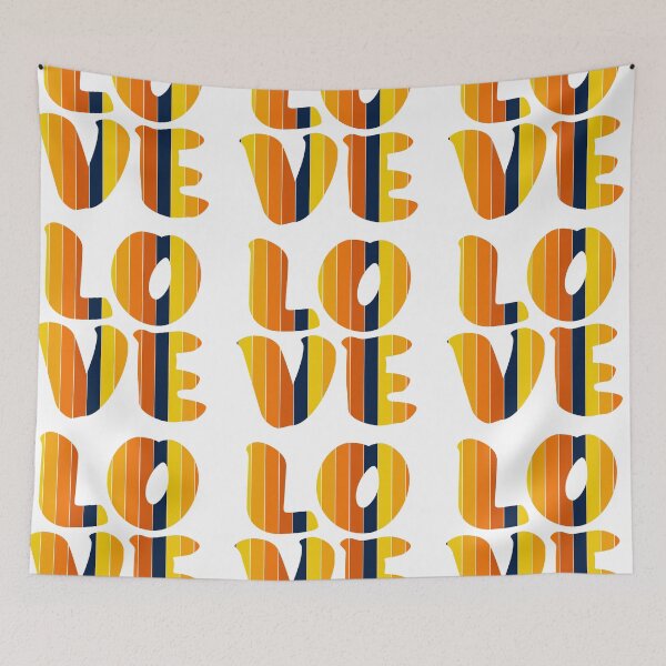 Item preview, Letters spelling LOVE with colorful stripes designed and sold by With My Hands By K.