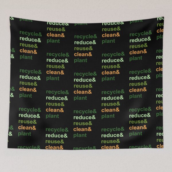 Item preview, Recycle, reduce, reuse, clean, plant designed and sold by galax-C.