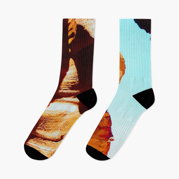 Item preview, Orange sandstone abstract with blue sky at Antelope Canyon, Arizona, USA designed and sold by Mrvell.