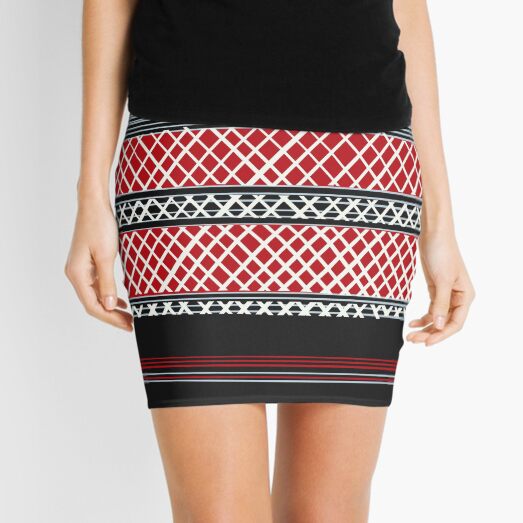 A Line Patterns 7 Mini Skirt
