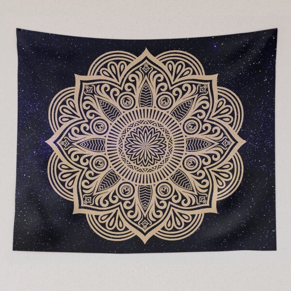 Item preview, Tapestry of Stargazing Milky Way Mandala designed and sold by StickerArtwork.