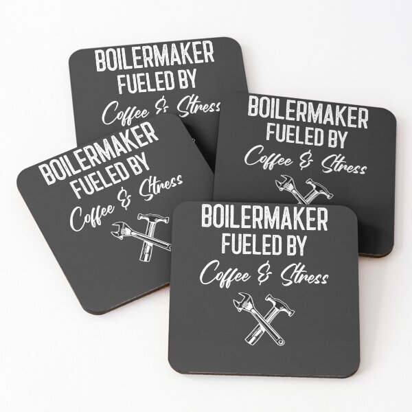 Item preview, Boilermaker Fueled By Coffee & Stress Tradesman Gift designed and sold by EricJP.