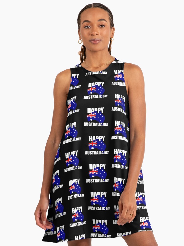 Happy Australia Day" A-Line Dress for Sale by kickwear-com | Redbubble