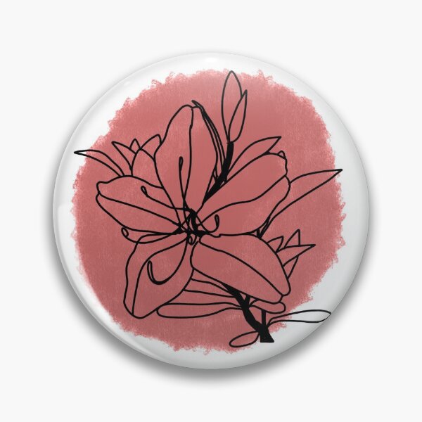 Item preview, Minimalistic flower line drawing designed and sold by GnomelyDragon.