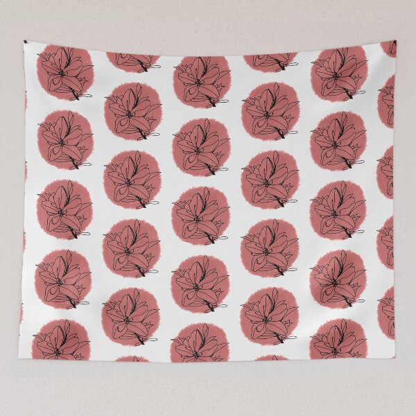 Item preview, Minimalistic flower line drawing designed and sold by GnomelyDragon.