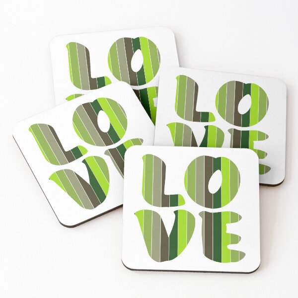 Item preview, Letters spelling LOVE with colorful stripes designed and sold by With My Hands By K.