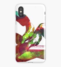 Couple yoga watercolour art iPhone Case/Skin