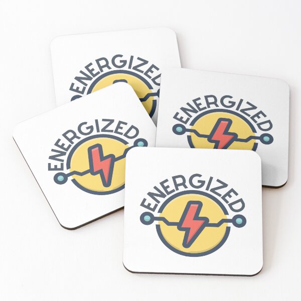 Item preview, Energized -workout  t-shirt design ,sticker  designed and sold by maanidesign.