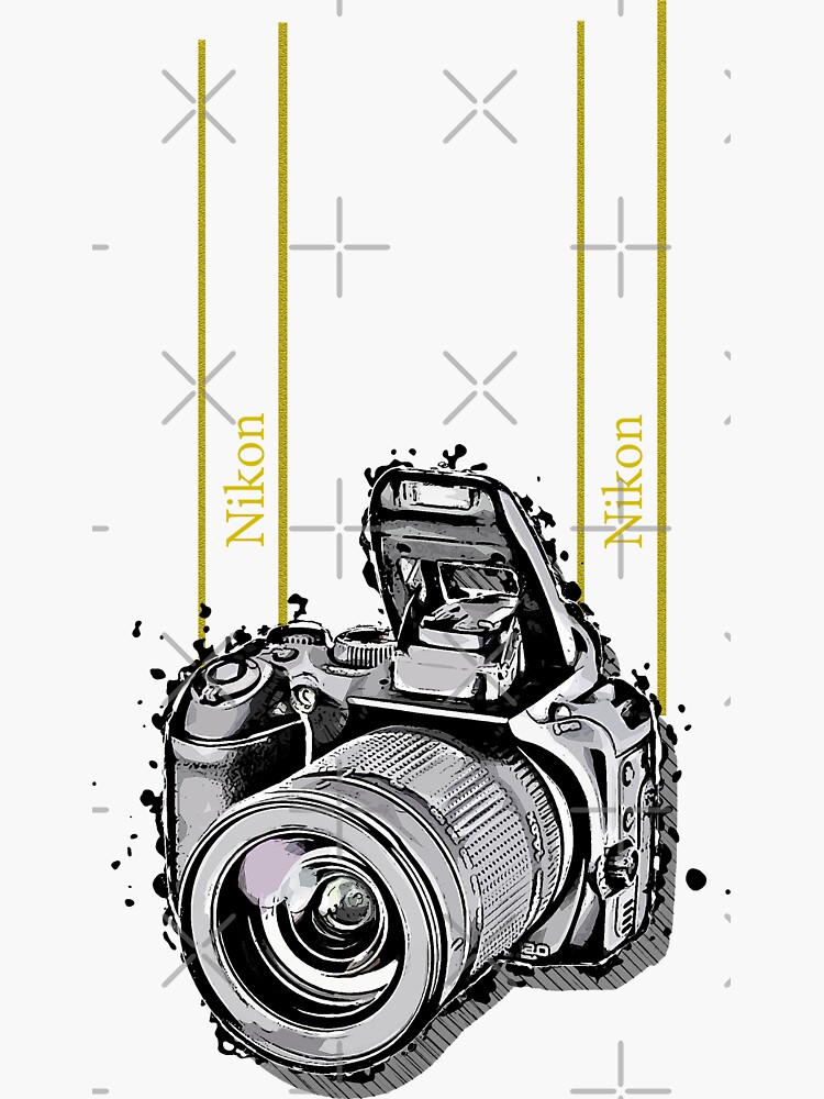 "Nikon DSLR" Sticker by JoelDesigns Redbubble