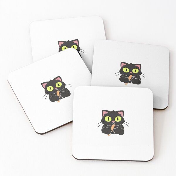 Item preview, Kitty Eats Loaf designed and sold by RedsStickerShop.