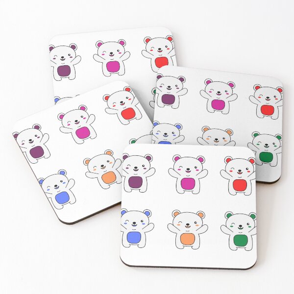Item preview, Colorful Bears designed and sold by stickerscorner.