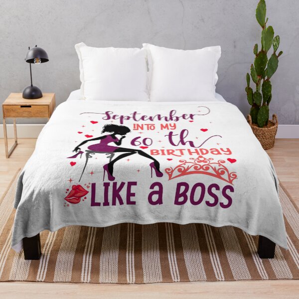 Item preview, September into my 60th birthday like a boss For Women & Man T-Shirt designed and sold by TshirtStoreBD24.