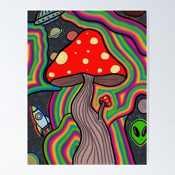 Trippy Space Mushroom