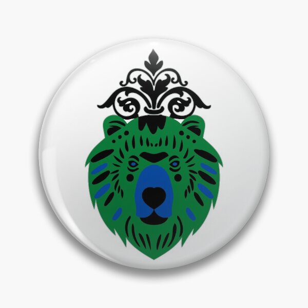 Item preview, Motif bear green with headdress designed and sold by KQ1985.