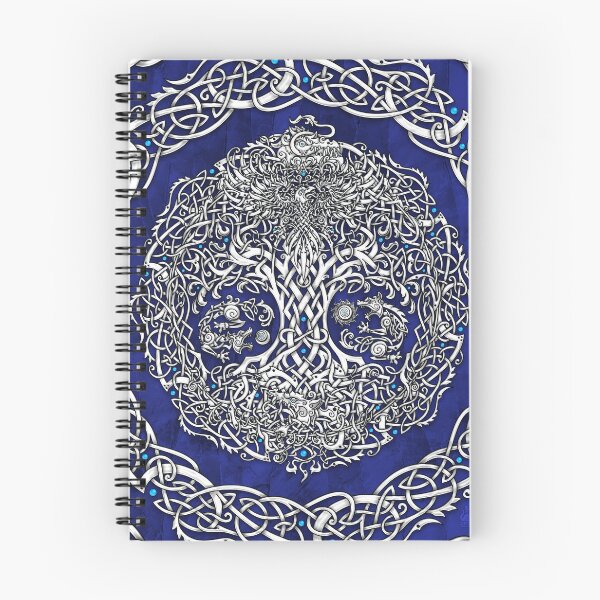 Item preview, Yggdrasil, Viking Tree of Life - White and Blue designed and sold by Abysm Internal.