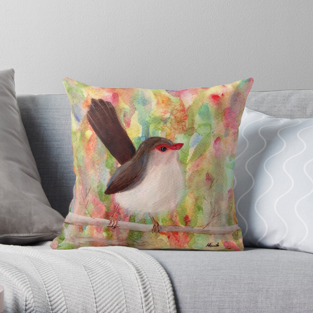 Sweet Bird Throw Pillow
