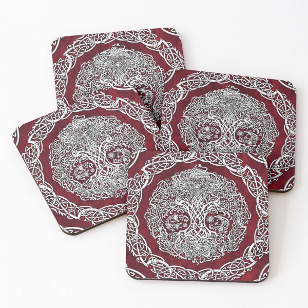 Item preview, Yggdrasil, Viking Tree of Life - White and Red designed and sold by Abysm Internal.